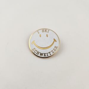 Vintage Schweitzer Mountain ski resort enamel lapel pin